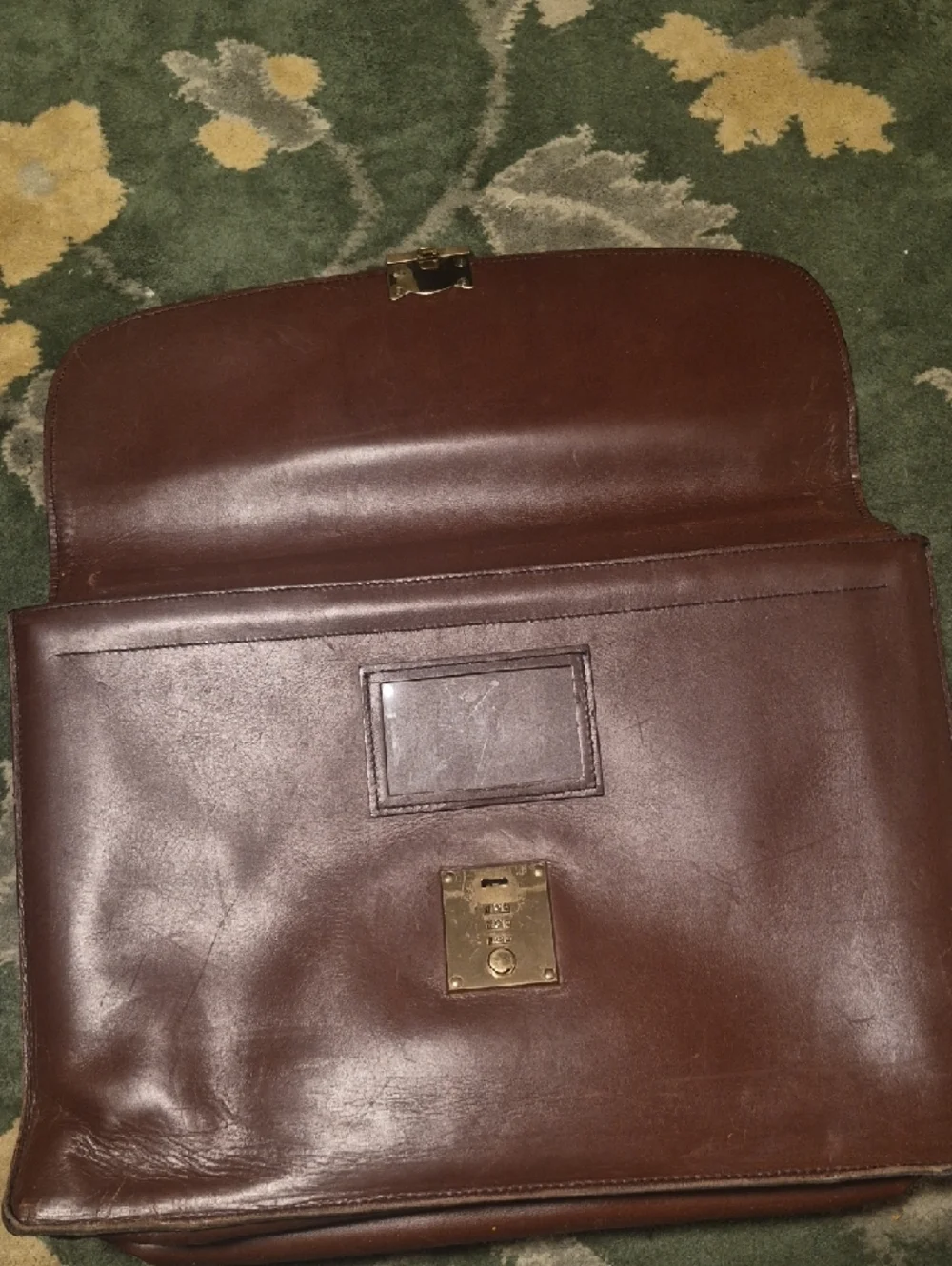 Classic Brown Leather Briefcase - Men's Professional Bag